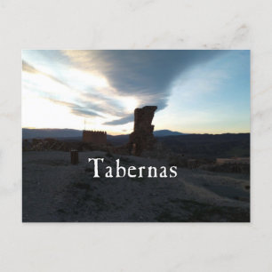 Tabernas Moorish Castle ruin Postcard