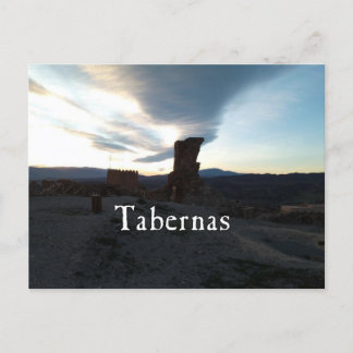 Tabernas Moorish Castle ruin Postcard