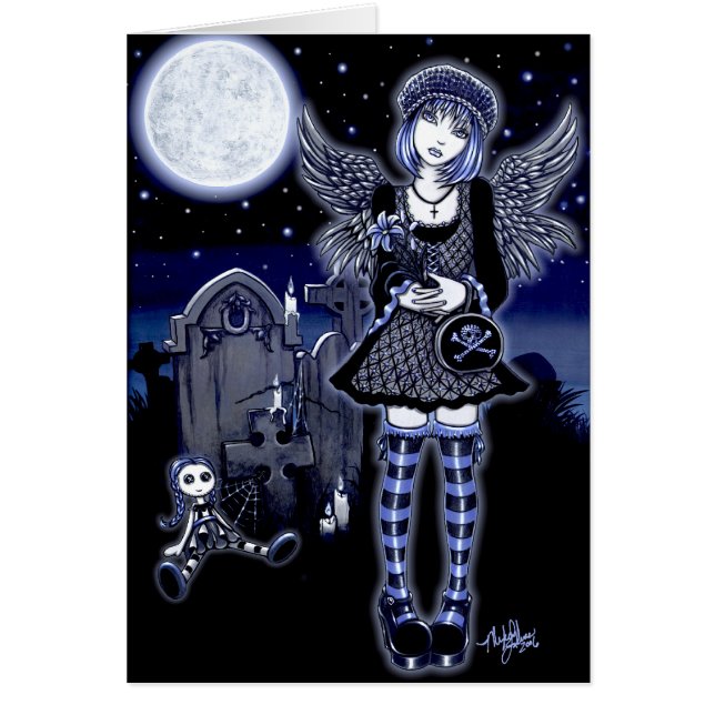 Tabitha Blue Moon Angel Card (Front)