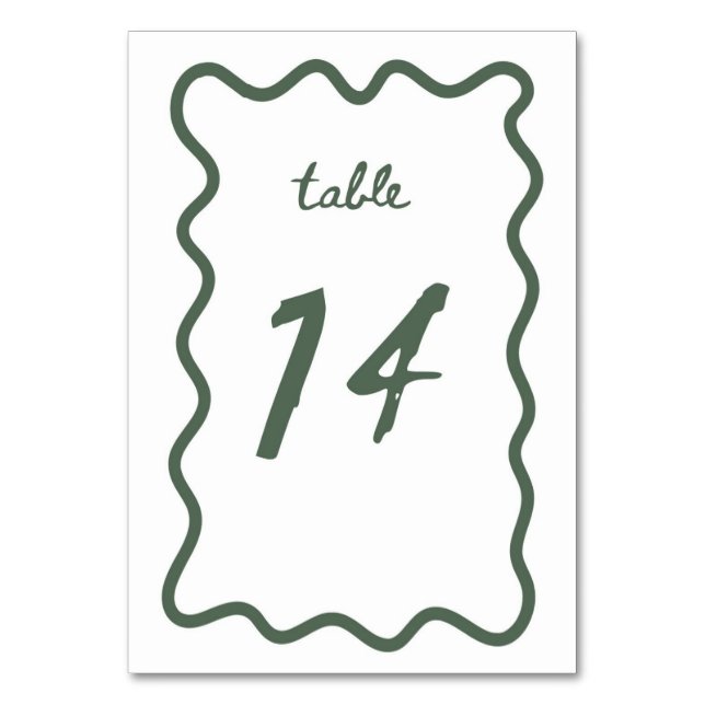 Table Card 14 (Front)