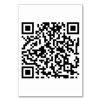 Table Card 3.5" x 5" with DJ's QR Code