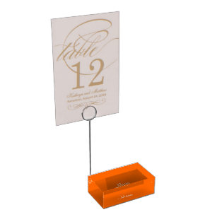 Table Card Holder uni Orange
