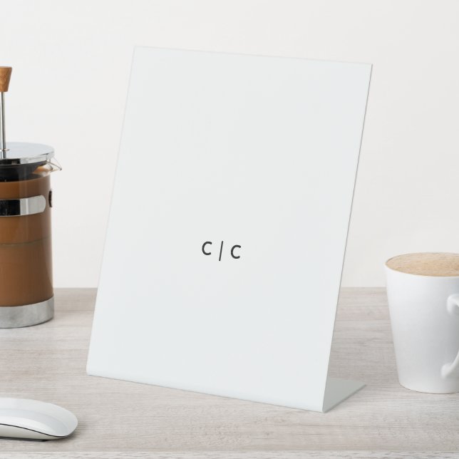 Table Card Pedestal Sign (In SItu)