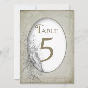 TABLE # CARDS 5.5 X 7.5 - VINTAGE BIRD COLLECTION