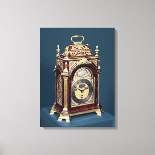 Table clock, c.1750 canvas print