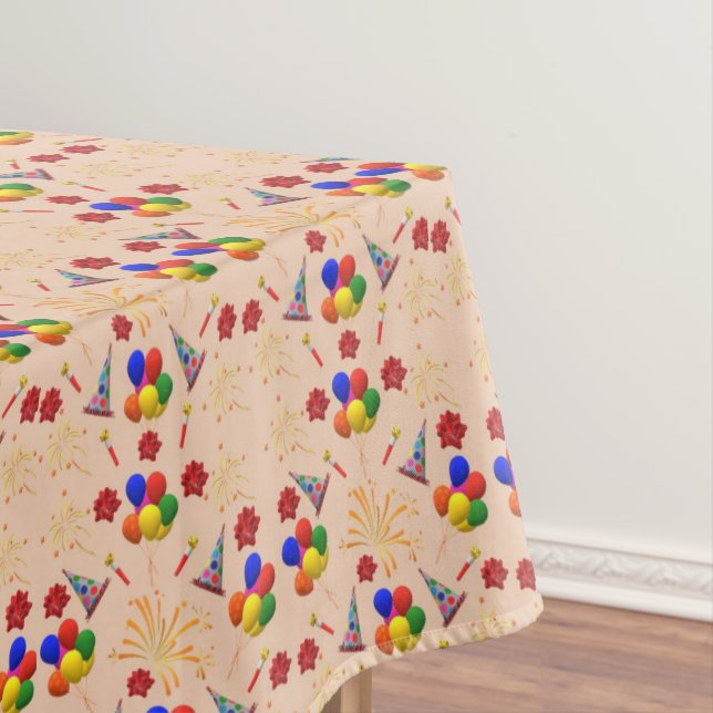 Table Cloth - Christmas or Birthday Design (In Situ)