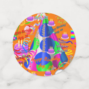 Table Confetti August, 28 Birthday