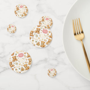 Table Confetti Baby Shower Teddy Bear Pastel