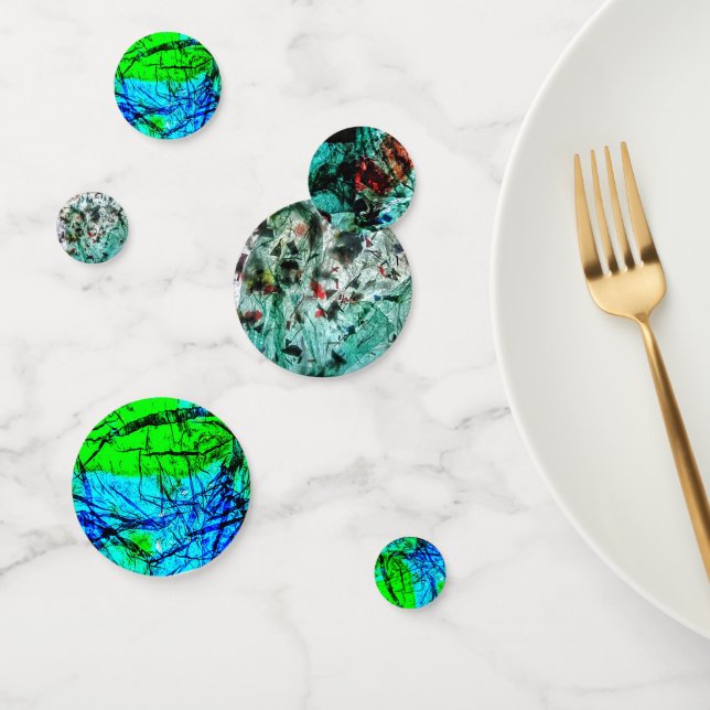 Table Confetti blue abstract,Sweet calming blue (Group)