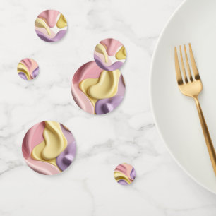 Table confetti in stylish abstract graphic
