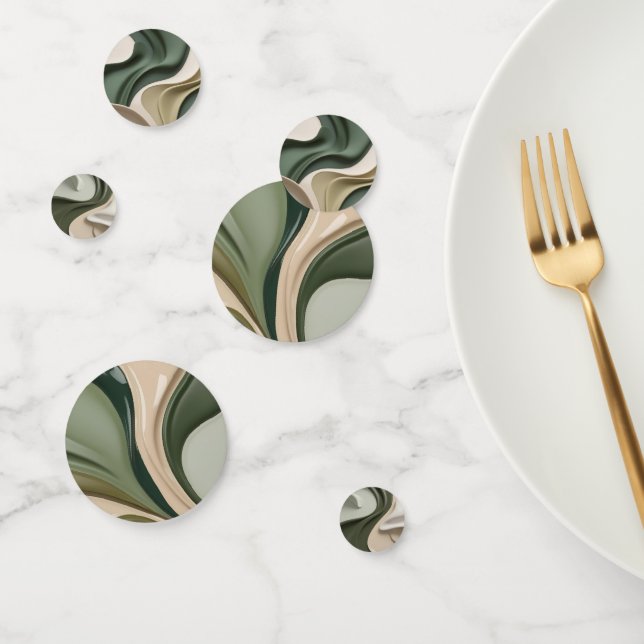 Table confetti in stylish abstract graphic (Group)
