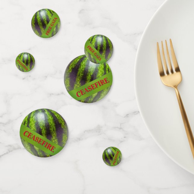 Table Confetti Palestine Gaza watermelon  (Group)