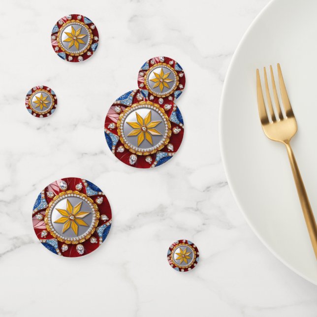 Table confetti with Colombian Colours (Group)