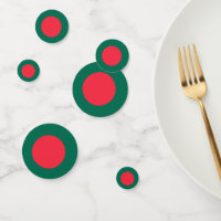 Table confetti with flag of Bangladesh