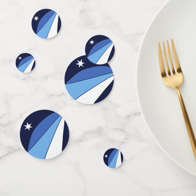 Table confetti with flag of Columbia, SC (Group)