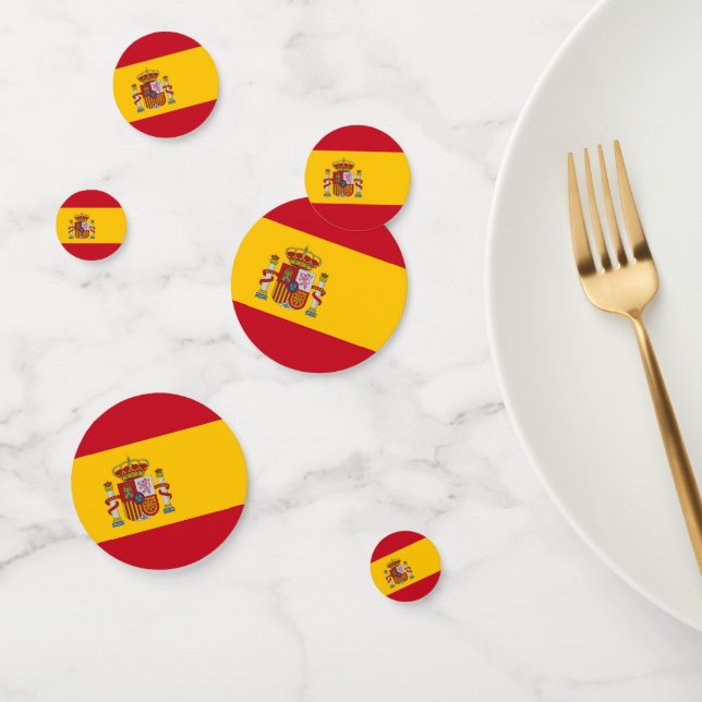 Table confetti with flag of Spain (Group)