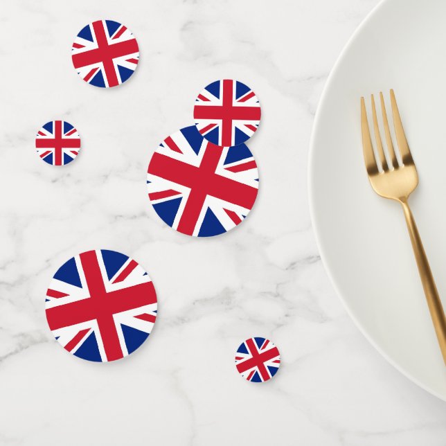 Table confetti with flag of United Kingdom (Group)