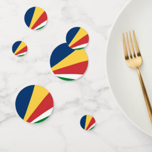 Table confetti with Seychelles Colors