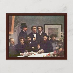 Table Corner, Coin De Table By Fantin-Latour Henri Postcard