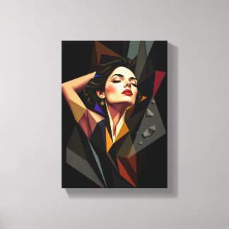 Table Deco ( Abstract Art Expressing Freedom ) Canvas Print
