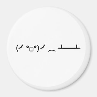 Table Flip Flipping Ascii Emoticon Magnet
