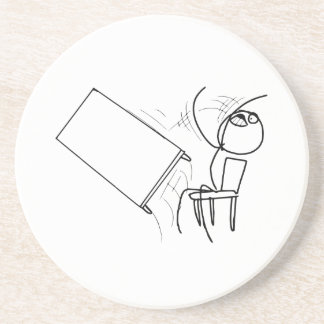 Table Flip Flipping Rage Face Meme Coaster