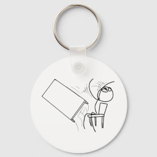 Table Flip Flipping Rage Face Meme Key Ring