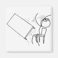 Table Flip Flipping Rage Face Meme