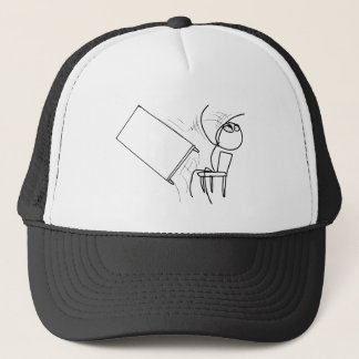 Table Flip Flipping Rage Face Meme Trucker Hat