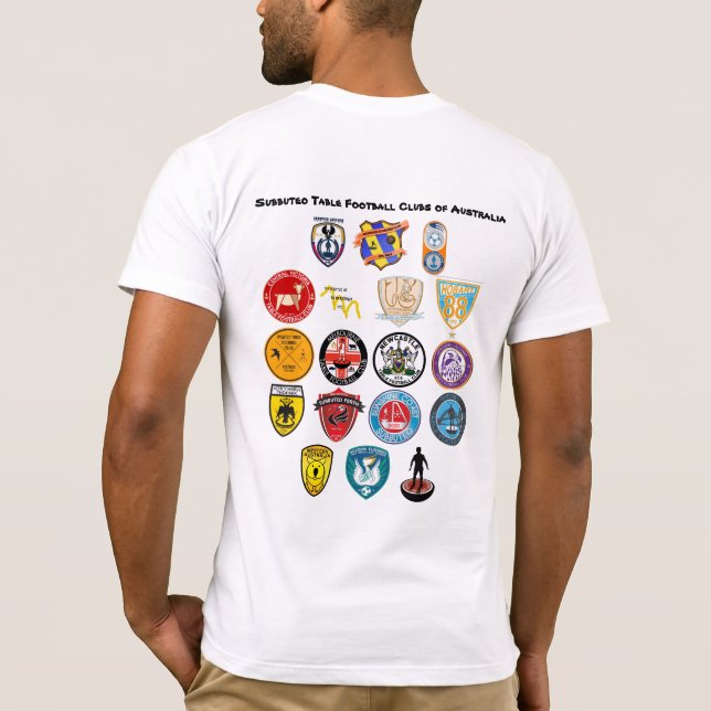Table football clubs of Australia T-Shirt (Back)