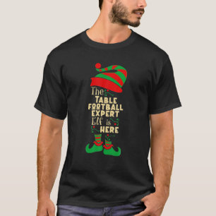 Table Football Expert Elf Christmas Matching Chris T-Shirt