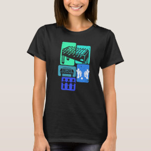 Table Football Foosball Player Retro Boys Foosbal T-Shirt