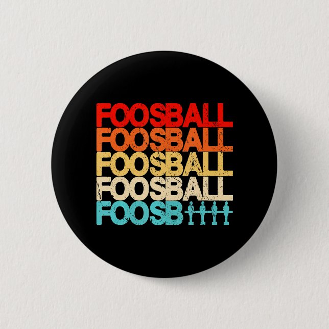 table football man table soccer foosball 6 cm round badge (Front)
