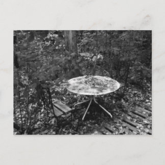 Table For Two B&W Postcard