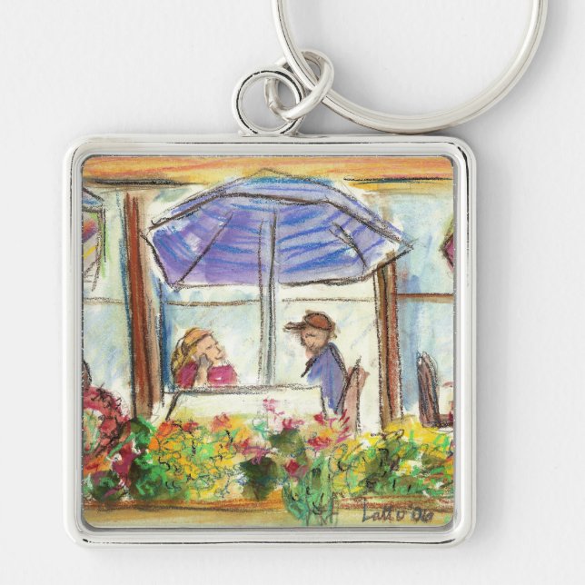 Table for Two Keychain (Pike Place Seattle) (Front)