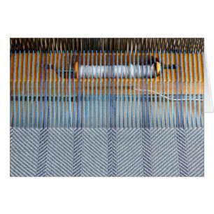 Table loom with twill weaving
