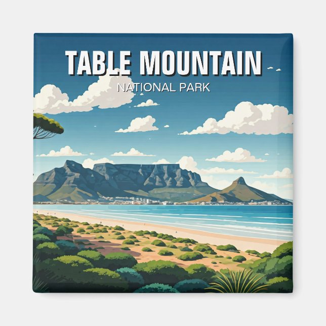 Table Mountain National Park South Africa Magnet (Front)