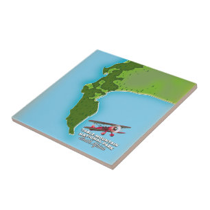 Table Mountain National Park South Africa map Tile