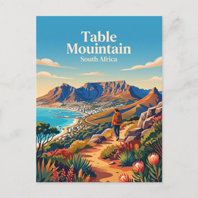 Table Mountain South Africa Postcard (Front)