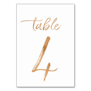 Table No. 4 Number