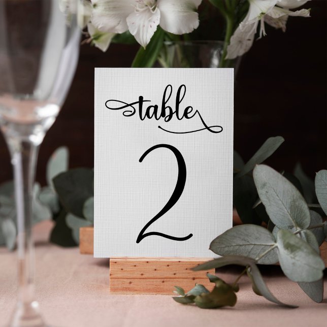 Table number 3.5x5 black minimalist | Table 2 (Creator Uploaded)