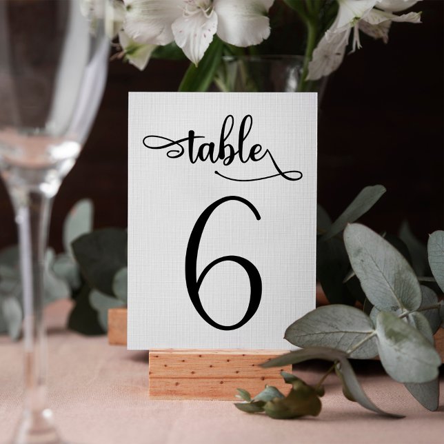 Table number 3.5x5 wedding sign | Table 6 (Creator Uploaded)