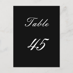 Table Number 45 Postcard