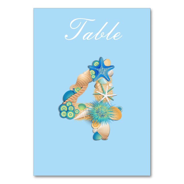 Table Number Card  (Front)