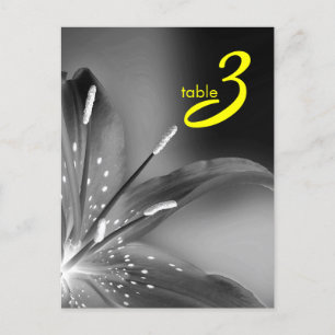 table number card