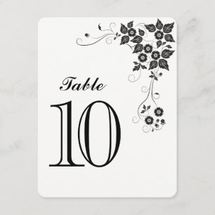Table Number Card Number-10