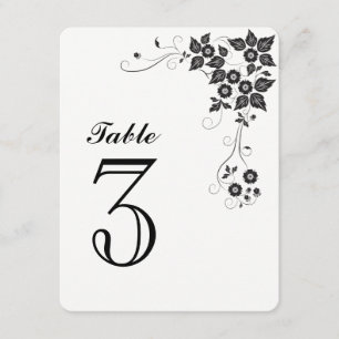 Table Number Card Number-3