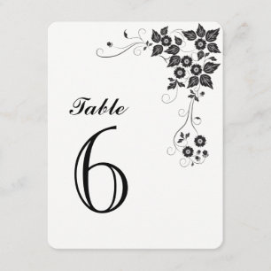 Table Number Card Number-6