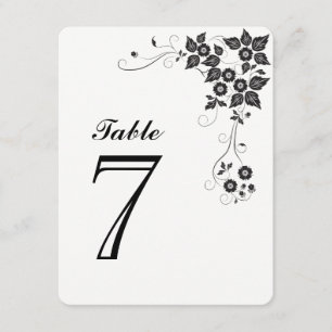 Table Number Card Number-7