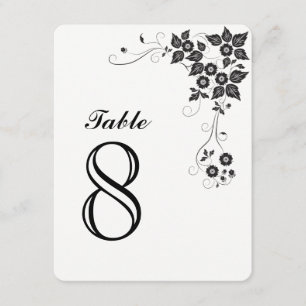 Table Number Card Number-8